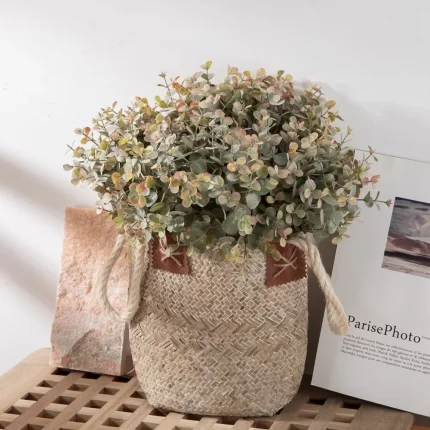 Pocketful of Posies: 12pcs Artificial Eucalyptus for Lush Decor, Bouquets & Beyond - Alienestic Home Decor