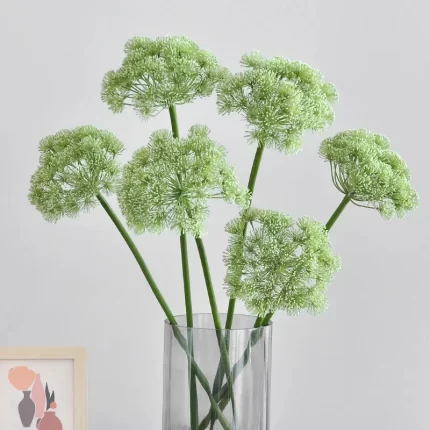 Chic 63CM Artificial Lace Flower: Modern Minimalist Onion Flower for Stylish Home Decoration and Dandelion Accents - Alienestic Home Decor